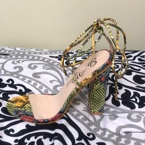 snake skin heels